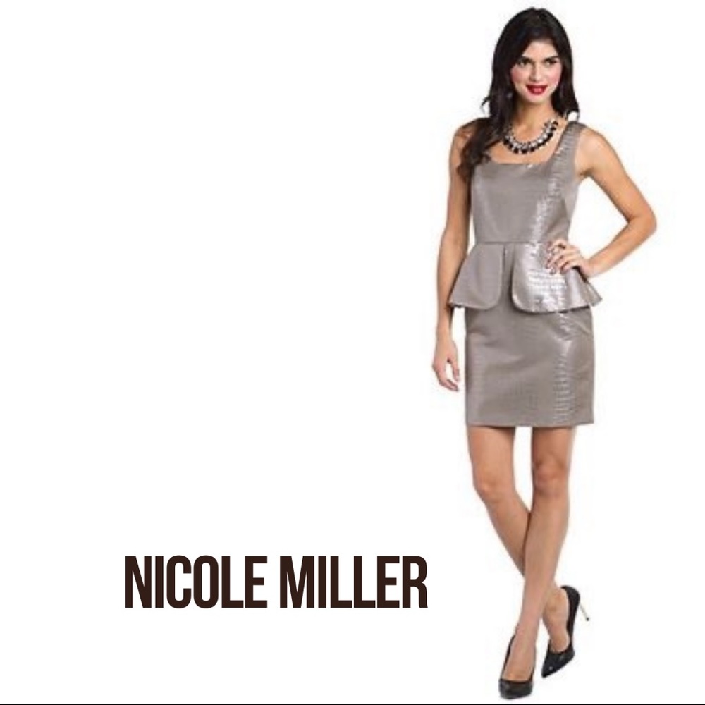 Nicole Miller Peplum Cocktail Dress 2
